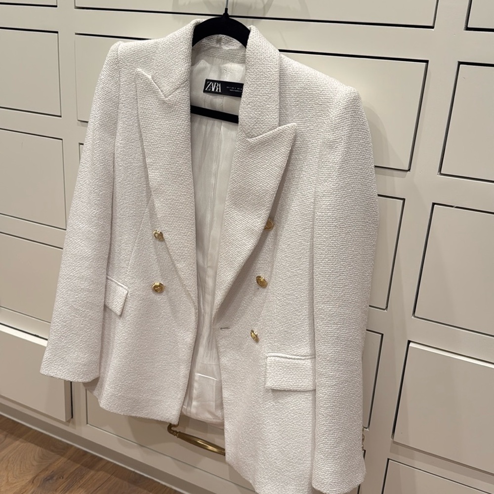 Zara White Blazer NWOT